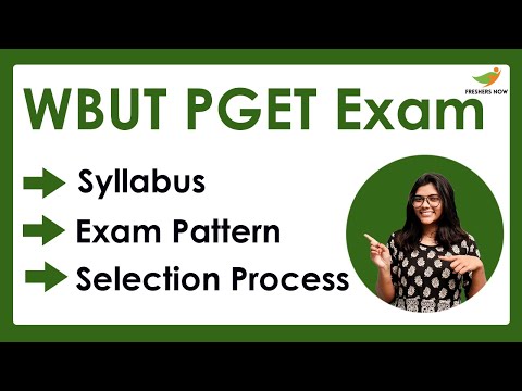 WBUT PGET Syllabus & Exam Pattern 2022-2023