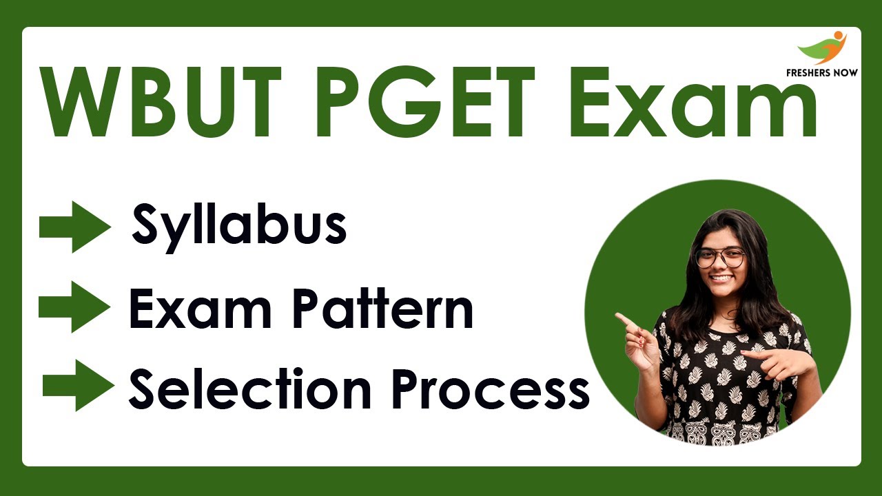 WBUT PGET Syllabus & Exam Pattern 2022-2023