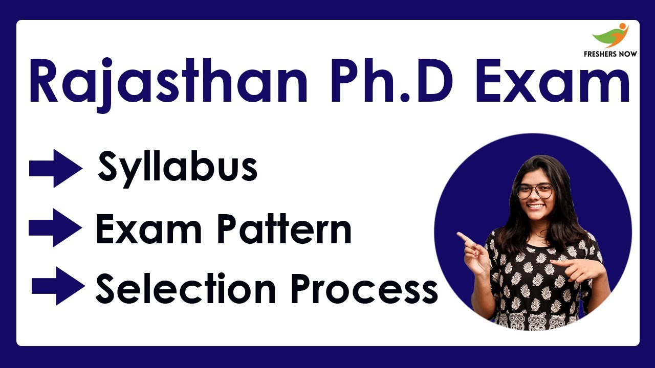 Rajasthan Ph.D Syllabus & Exam Pattern 2022-2023