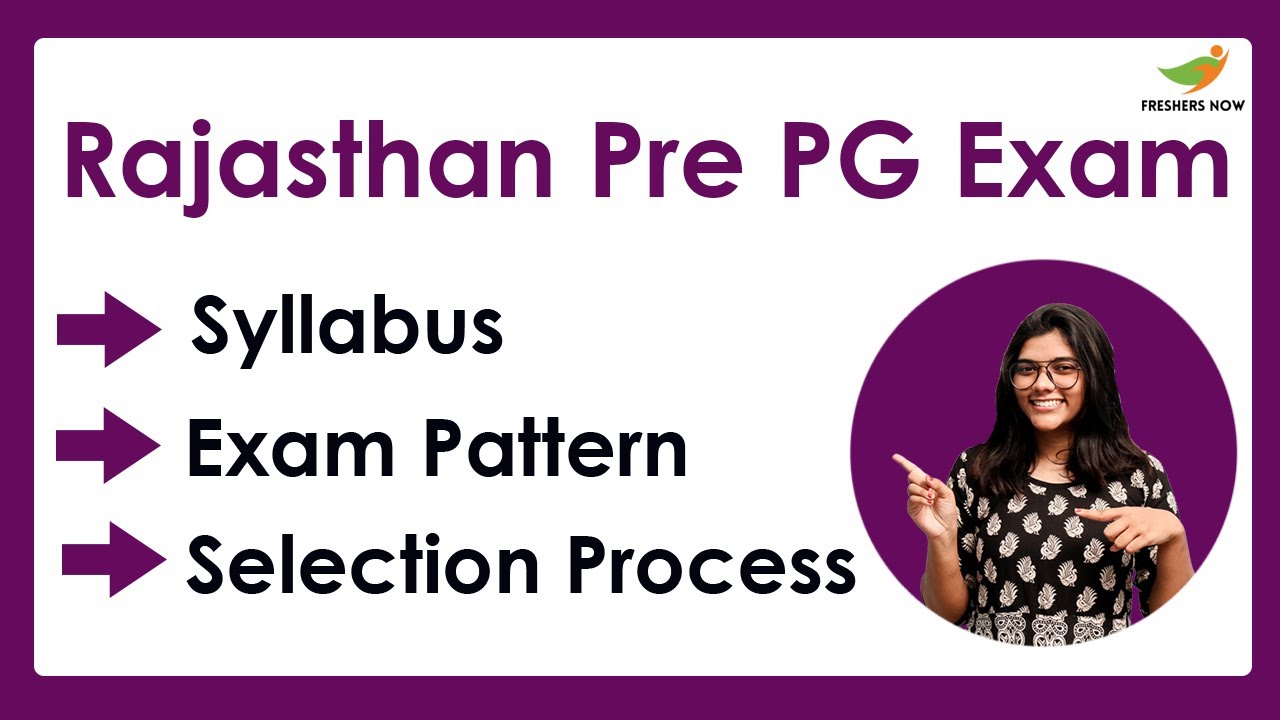 Rajasthan Pre PG Syllabus & Exam Pattern 2022-2023