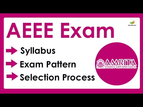 AEEE Syllabus 2023 | Exam Pattern for AEEE Entrance Exam 2023