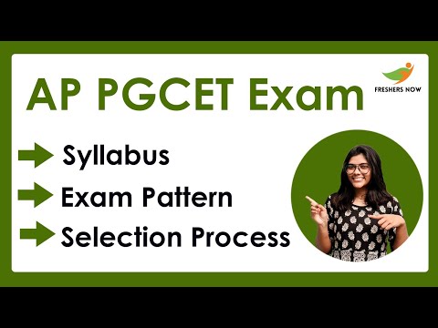 AP PGCET Syllabus & Exam Pattern 2022-2023