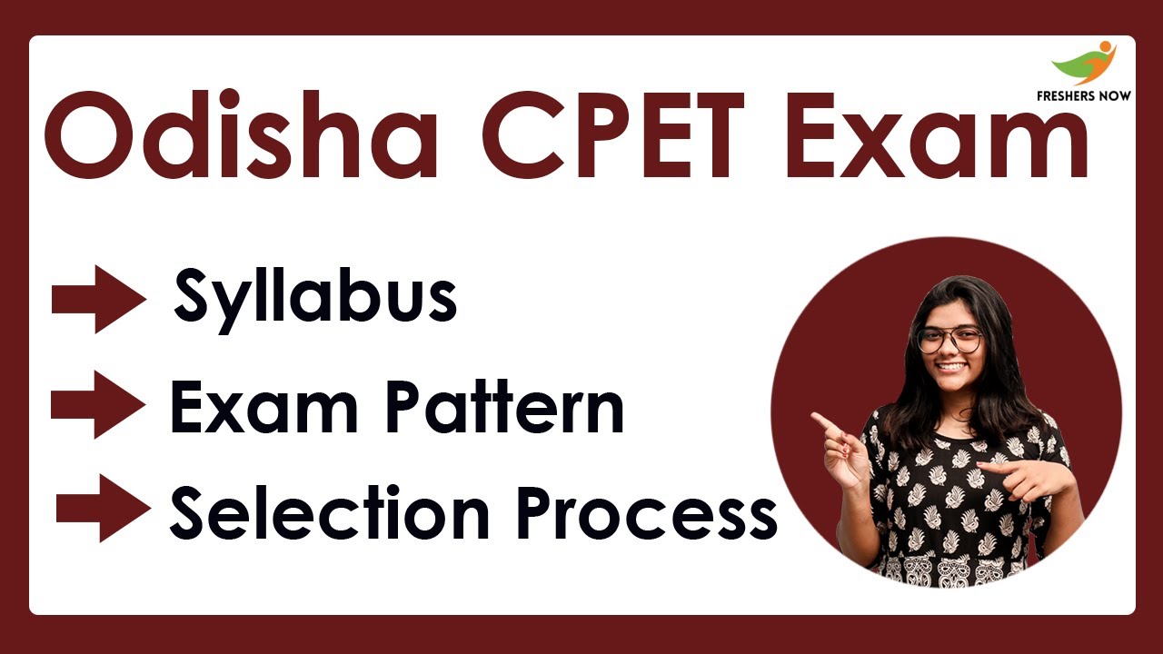 ODISHA CPET Syllabus & Exam Pattern 2022-2023