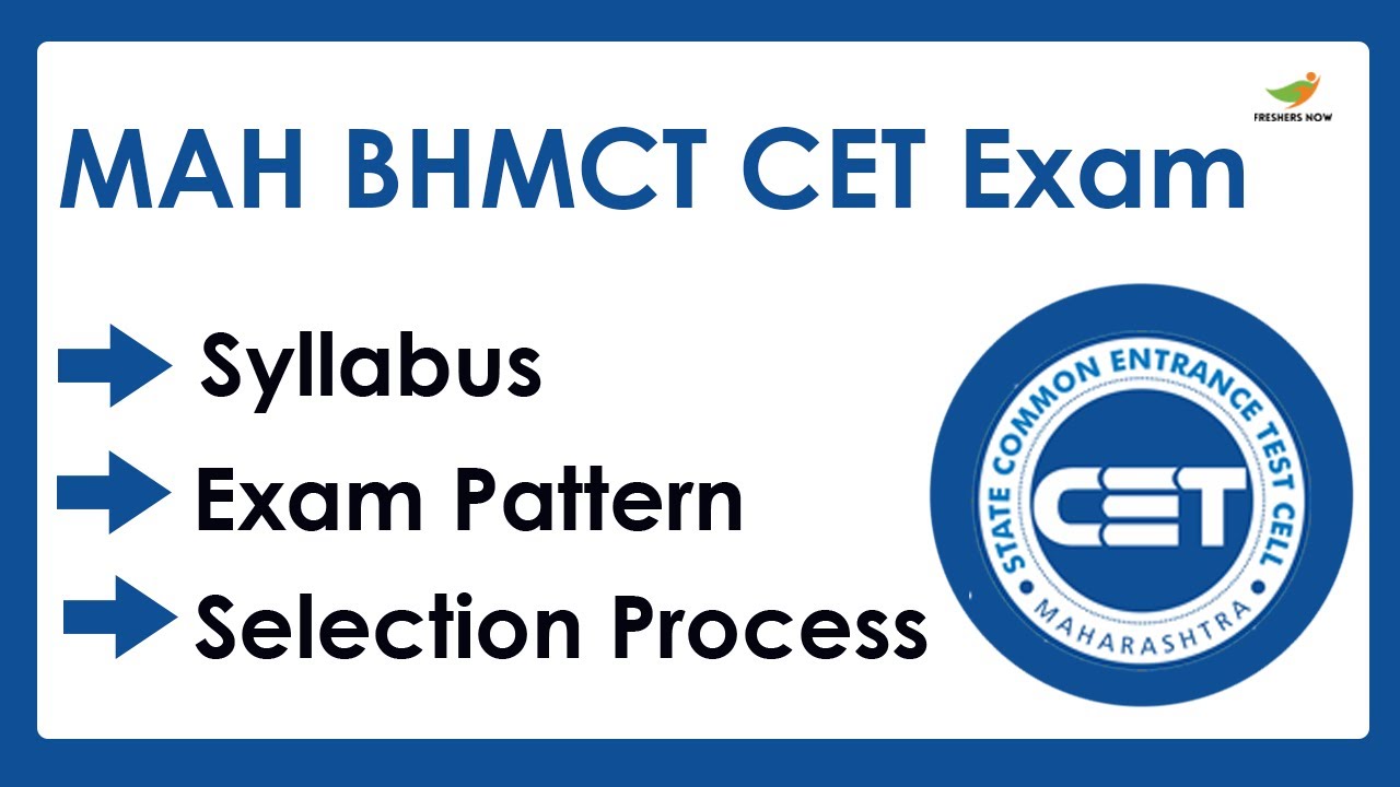 MAH BHMCT CET Syllabus & Exam Pattern 2023