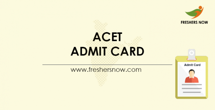 ACET Admit Card