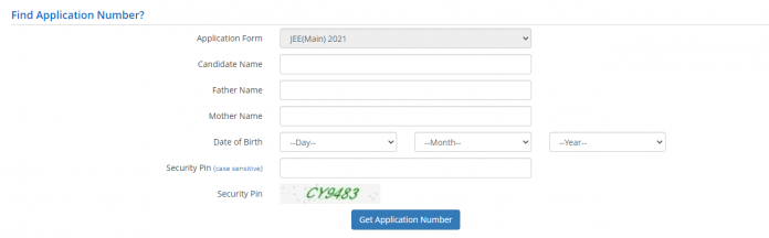 JEE Main 2021 Login @ jeemain.nta.nic.in | Application Number, Password