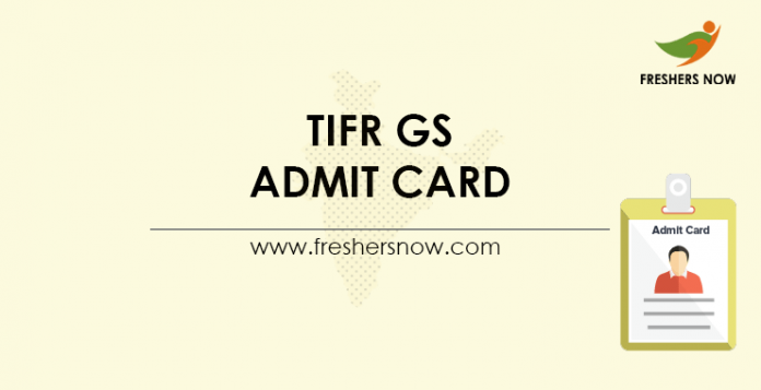 TIFR GS Admit Card