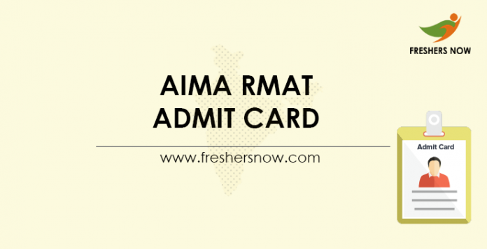 AIMA RMAT Admit Card