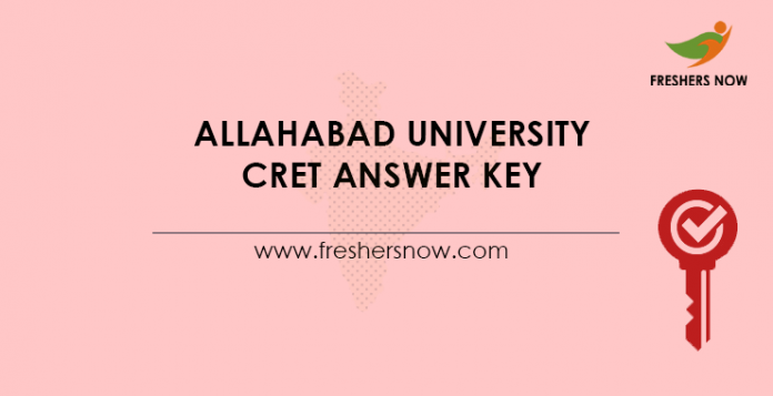 Allahabad University CRET Answer Key