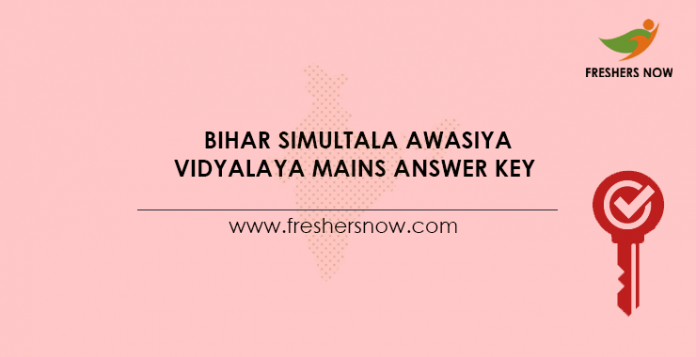 Bihar Simultala Awasiya Vidyalaya Mains Answer Key