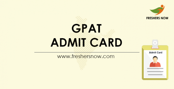 GPAT Admit Card