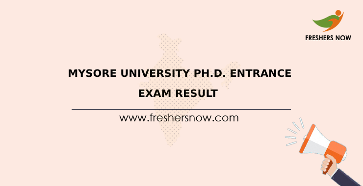 phd entrance exam mysore university