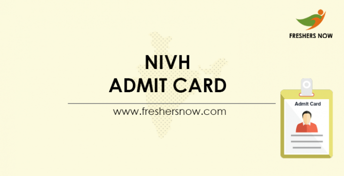 NIVH Admit Card