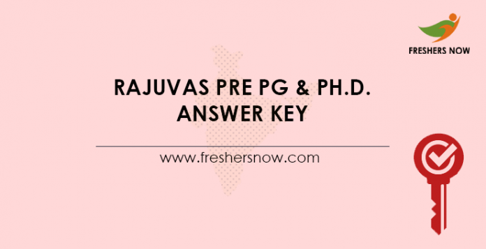 RAJUVAS Pre PG & Ph.D. Answer Key