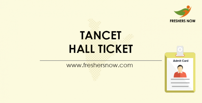 TANCET Hall Ticket