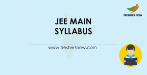 JEE Main Syllabus 2025 & Exam Pattern (Paper 1, 2)