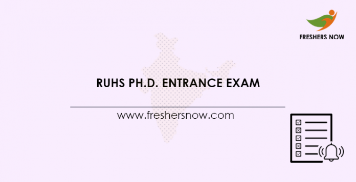 RUHS Ph.D. Entrance Exam