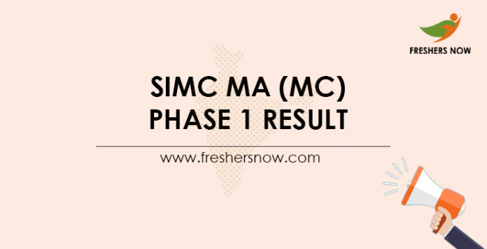 SIMC MA (MC) Phase 1 Result