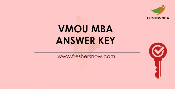 VMOU MBA Answer Key