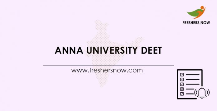 Anna University DEET