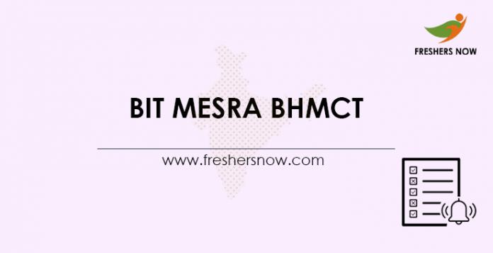 BIT-Mesra-BHMCT