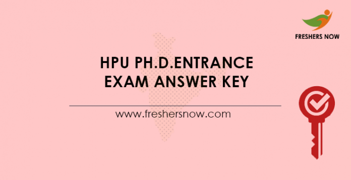 HPU-Ph.D.Entrance-Exam-Answer-Key