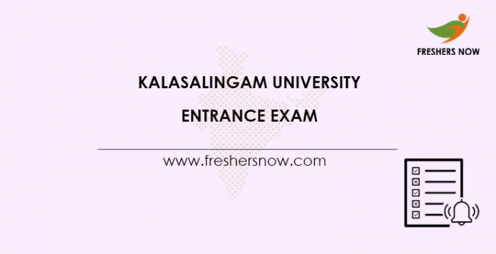 Kalasalingam-University-Entrance-Exam