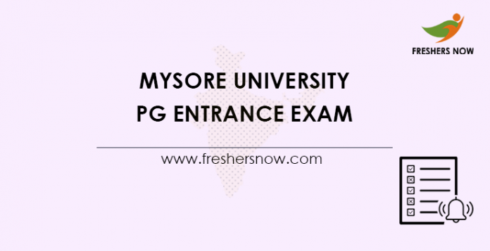 Mysore University PG Entrance Exam