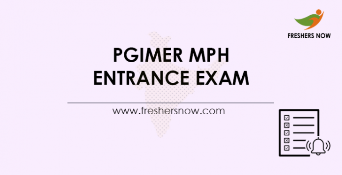 PGIMER MPH Entrance Exam