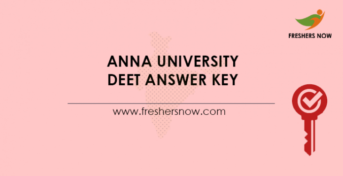 Anna University DEET Answer Key