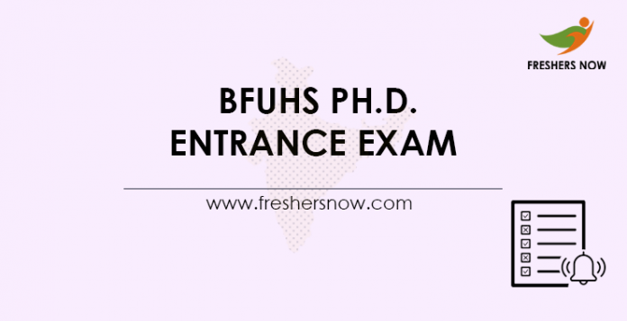 BFUHS-Ph.D.-Entrance-Exam