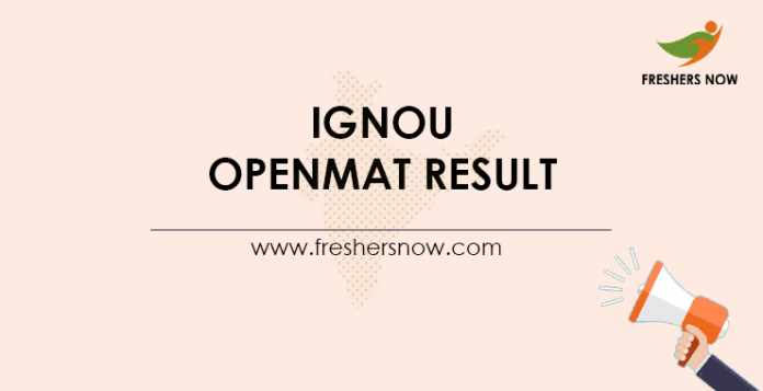 IGNOU-OPENMAT-Result