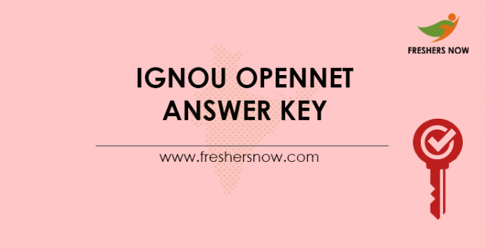 IGNOU OPENNET Answer Key