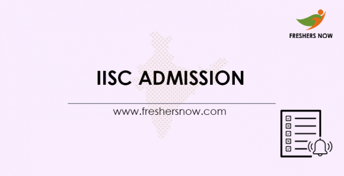 IISc Admission