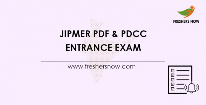 JIPMER PDF & PDCC Entrance Exam