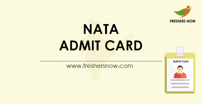 NATA Admit Card