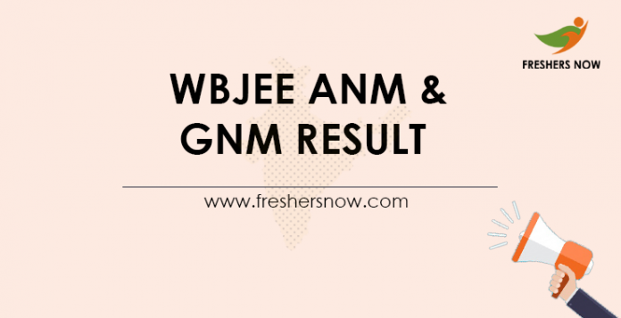 WBJEE ANM & GNM Results