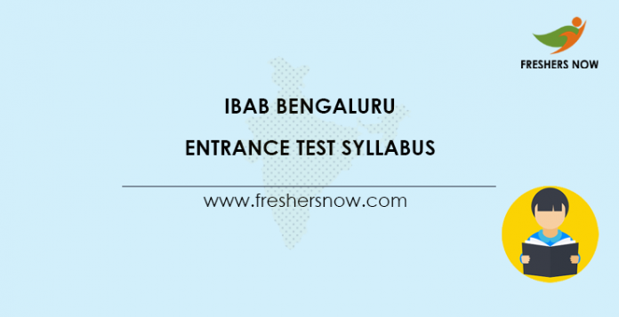 IBAB-Bengaluru-Entrance-Test-Syllabus