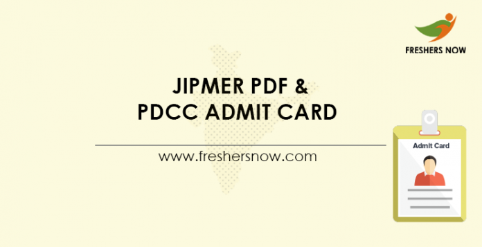 JIPMER-PDF-&-PDCC-Admit-Card