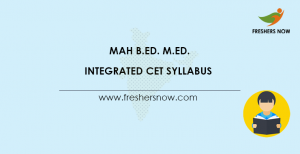 MAH B Ed M Ed Integrated CET Syllabus 2025 Exam Pattern MAH B Ed M Ed Integrated CET Syllabus 2025 Exam Pattern