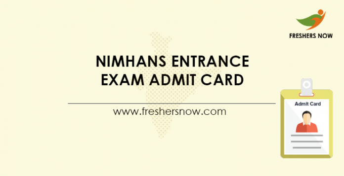 NIMHANS-Entrance-Exam-Admit-Card