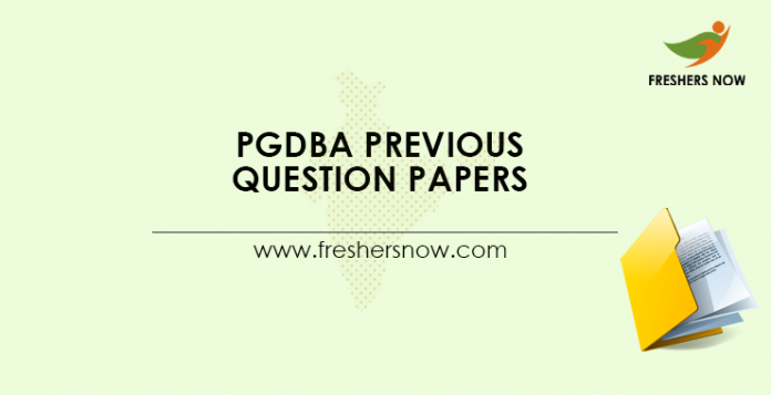 PGDBA-Previous-Question-Papers