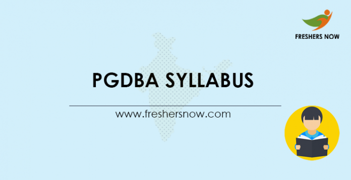 PGDBA-Syllabus