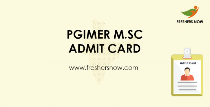 PGIMER-M.Sc-Admit-Card