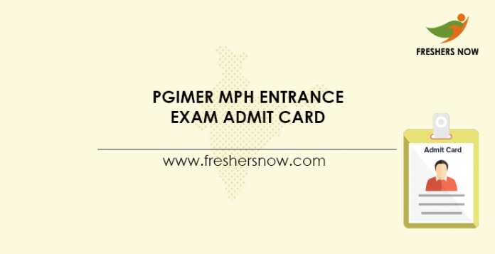 PGIMER-MPH-Entrance-Exam-Admit-Card