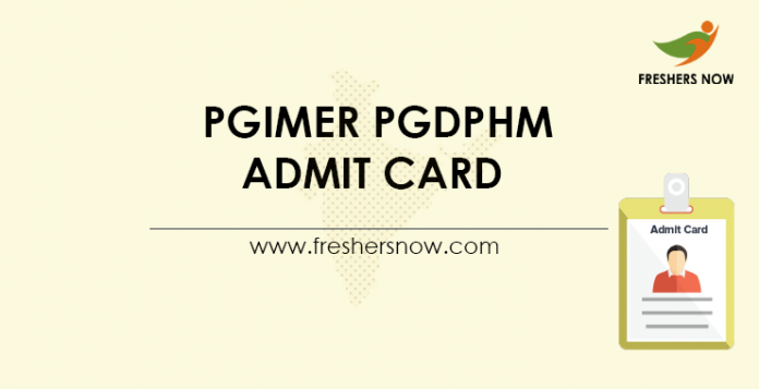 PGIMER-PGDPHM-Admit-Card