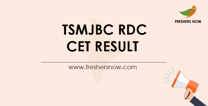 TSMJBC RDC CET Result