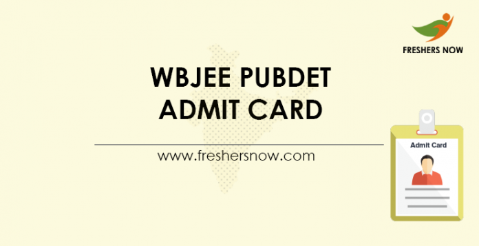 WBJEE PUBDET Admit Card