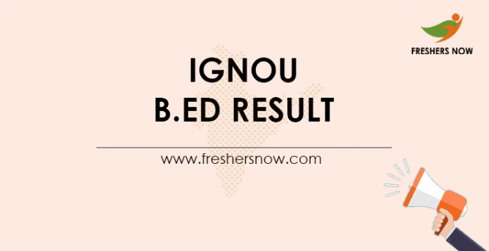 IGNOU-B.Ed-Result