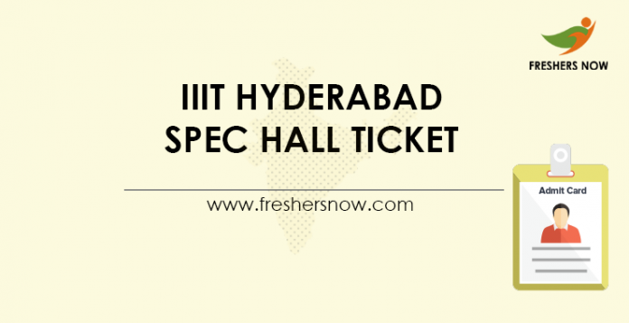 IIIT-Hyderabad-SPEC-Hall-Ticket